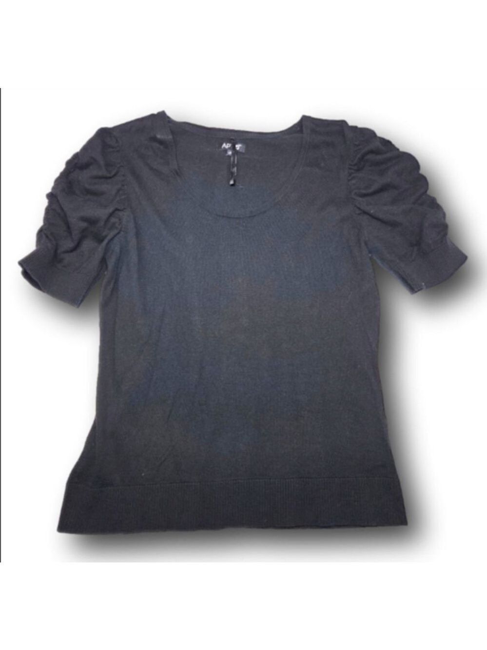 Women's APT. 9 Black Short Sleeve Tee XL